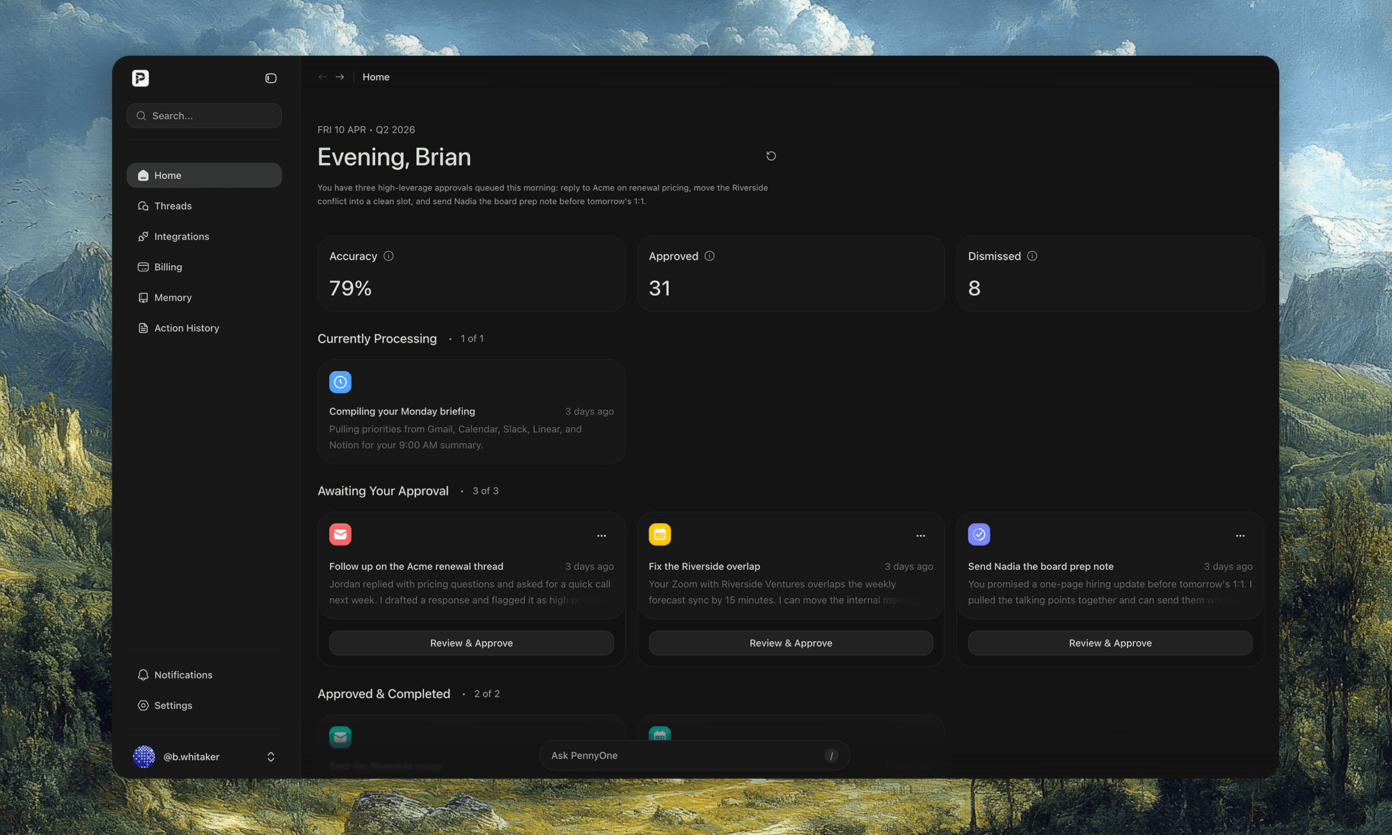 PennyOne Dashboard
