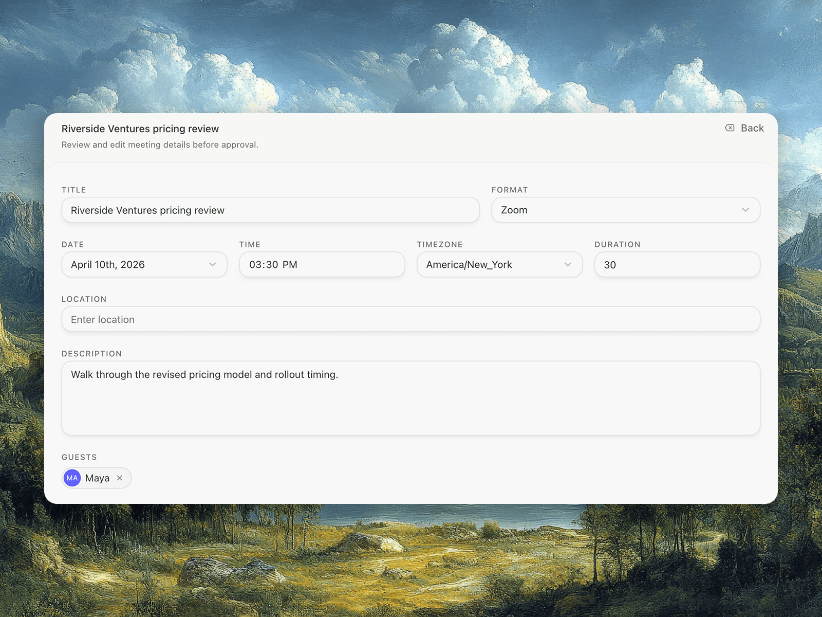Intelligent Scheduling - Meeting coordination